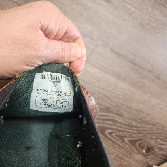 Georgia Giant Boots Mens 11M Romeo Slip-On Work US Brown Leather Oil Resistant - Picture 13 of 13